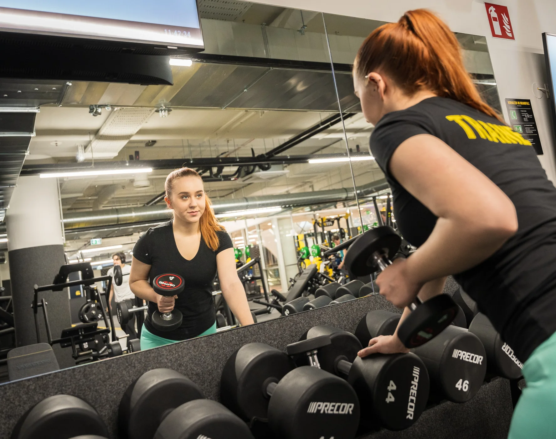 Michelle Emminger im Training mit Kundin